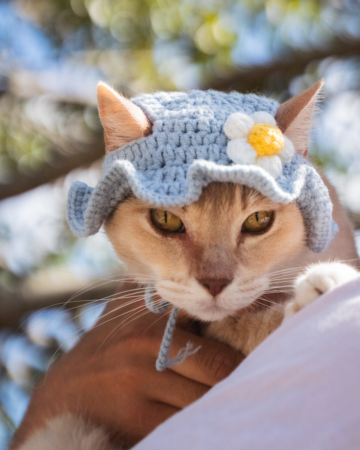 The Flower Bonnet (Blue & White)