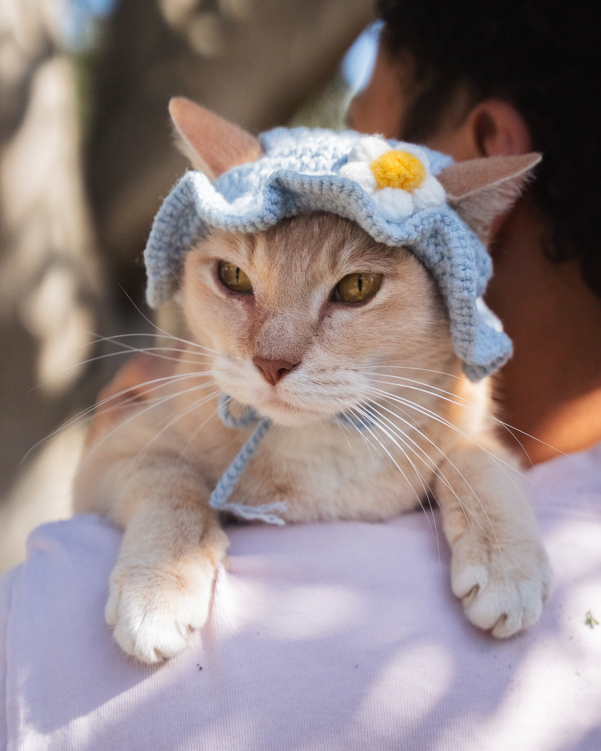 The Flower Bonnet (Blue & White)