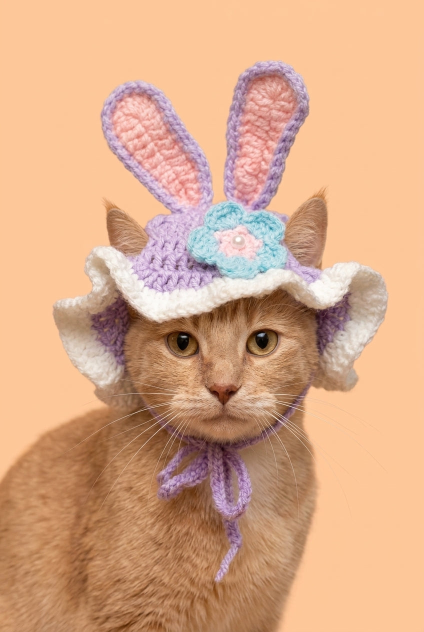 Bunny Ears Kitty Cap